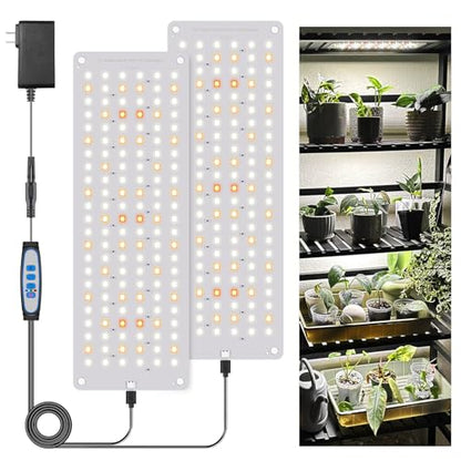 Garpsen Grow Light, 276 LEDs Full Spectrum 6000K Plant Light, 2Panels - size: 2Panels