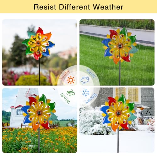 Stargarden Wind Spinner, Colorful Metal Wind Sculptures & Spinners - color: Colorful-13*63