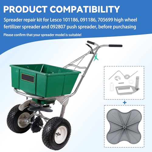 Fertilizer Spreader Repair Kit for Lesco, Includes N2320 & 092463