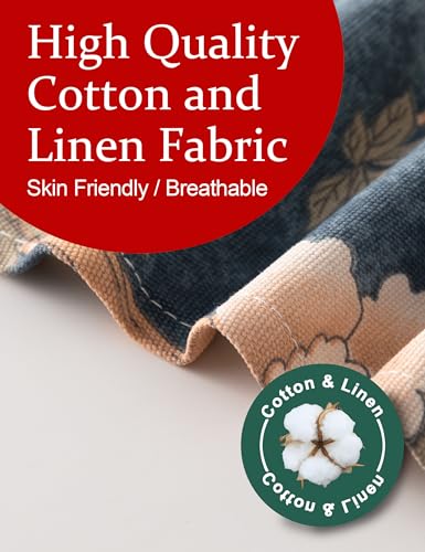 Cozy Adjustable Cross Back Aprons for Women with Pockets Cotton Linen Cooking Kitchen Baking - color: Camellia