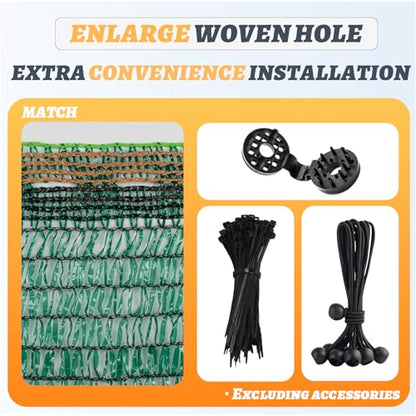 Cool Area Sun Shade Cloth Shade Net for Garden, 40% 8x20ft, Dark Green - color: 40% Shade-Dark Green, size: 8FTx20FT