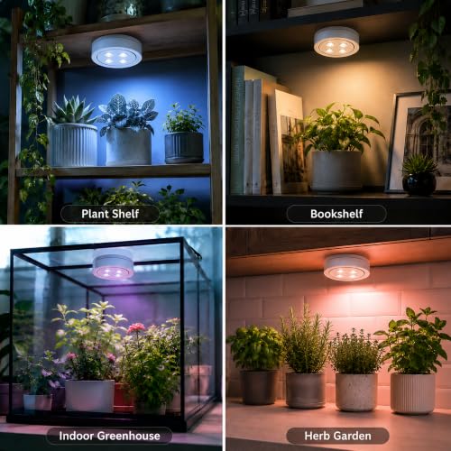 3 Pack Rechargeable Grow Light for Indoor Plants, Cordless Plant Lights