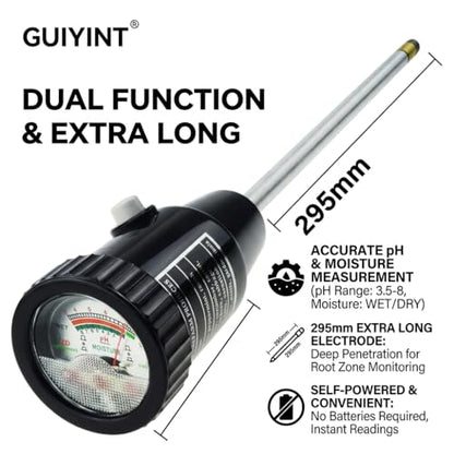 Tool Soil PH Meter Soil Moisture Sensor Meter Gardening Test Kit