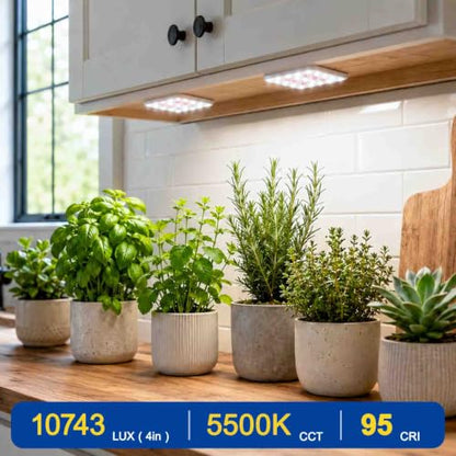 Under Shelf Grow Light, Auto Timer, Dimmable, Daylight White, 1-Pack - color: Daylight White