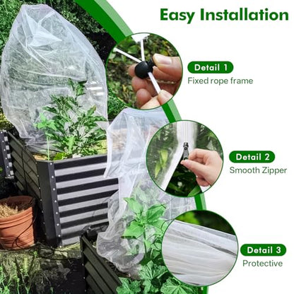 Fruit Tree Netting (Fruit Tree net a) 2-Pack 6.56ft – White - color: Fruit Tree Net,2 Pack