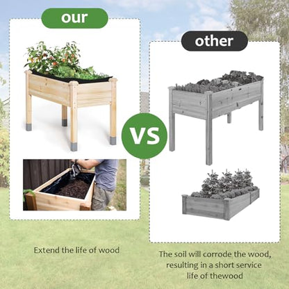 2Pcs 63X82 Inch Raised Garden Bed Liner, Non Woven Fabric Planter Box Liner - size: 63" x 83"-2pcs