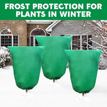 4 Pack Zippered Plant Covers for Freeze Protection, 47 x 70 in - size: 47"W x 70"H(4 PCS)