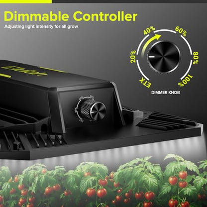 LED Grow Light for Indoor Plants 120W Plant Lights Full Spectrum - size: 17.1'' x 12.4''-UAP1200
