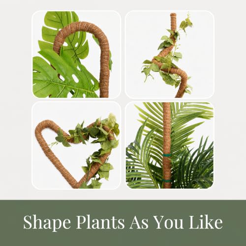 2 Pack 63" Moss Pole for Plants – Moss Pole Monstera Plant Support - size: 2-Pack (63'')