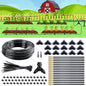 Drip Irrigation System,100 Ft Quick-Connect Garden Sprinkler Kit with 16pcs 360° Adjustable Nozzles for Garden, Lawn, Greenhouse, Raised Beds & Outdoor Plants