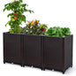 D'vine Dev Raised Garden Planter Box with Drainage Plug, 3-Pack, RGB-D-3