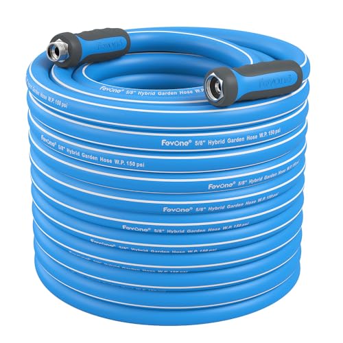 FEVONE Heavy Duty Garden Hose 80 ft, Hybrid Polymer Water Hose - size: 80' (feet)