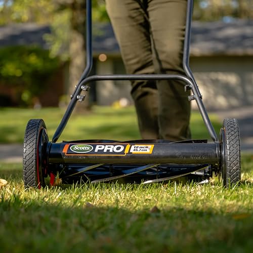 Scotts 716-18S 18-Inch 7-Blade Push Reel Lawn Mower, Green - size: 18-Inch, 7-Blade