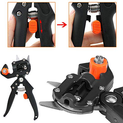 ZALALOVA Garden Grafting Tool Kits, 2 in 1 Pruning Tools - style: Garden Grafting Tool