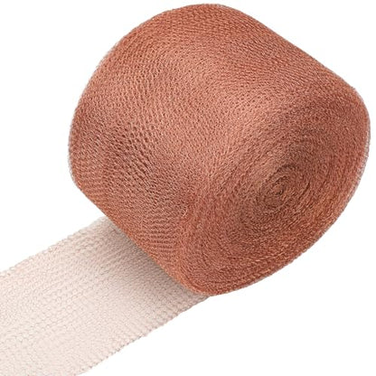 Therwen 4" X 200 ft Copper Mesh Rodent Control Roll, 100% Pure Copper Wool - size: 4" X 200 ft