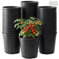 50 Pack 2 Gallon Flexible Plant Nursery Pots for Plants with Drainage Holes - size: 2 Gallon