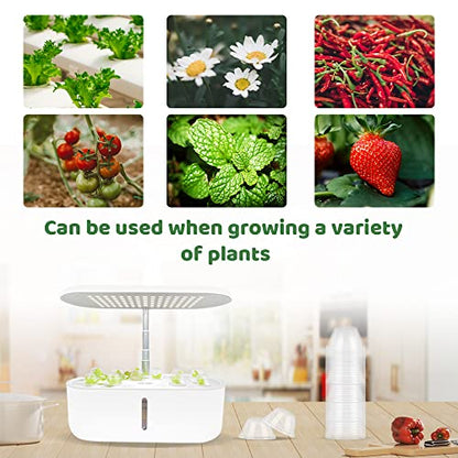 50 Pack Clear Humidity Grow Domes for Plants, 1.57in Inner Diameter
