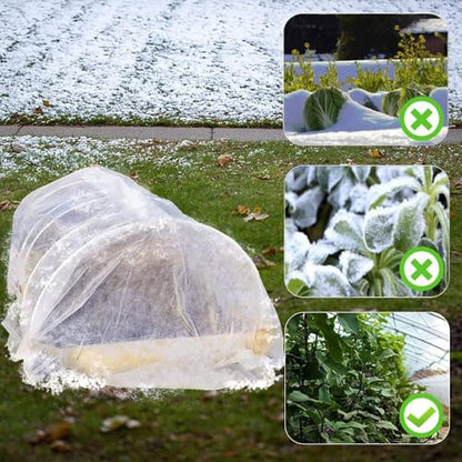Frost Cloth Plant Freeze Protection, 7x100 Ft Floating Row Cover - size: 7x100 FT