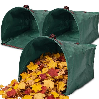 52 Gallon Reusable Yard Waste Bags, 3 Pack, Dustpan Style Leaf Bags - size: 52 Gallon