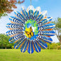 Animated Butterfly Wind Spinner - 12inch 3D Hanging Wind Sculpture - color: Animated Butterfly
