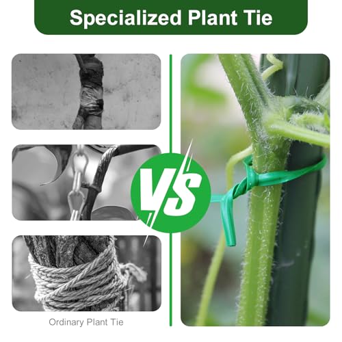 656FT Garden Twist Tie Wire with Cutter, Rustproof for Plants & Home Use - size: 656