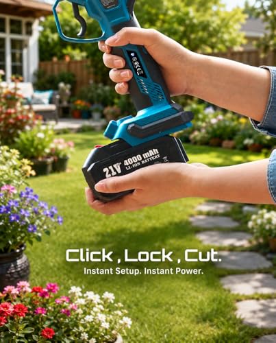 SEESII Electric Pruning Shears 4 Modes, 1.8” Cut Electric Pruners Cordless - color: Blue