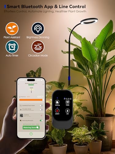 GLOWRIUM Smart Grow Light for Indoor Plants, Full Spectrum LED Plant Light