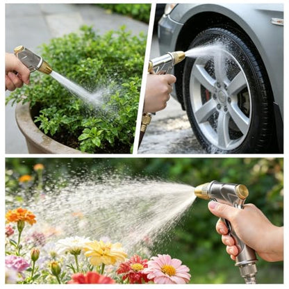 Lichamp Heavy Duty Garden Hose Nozzle Sprayer, High Pressure Water Nozzle