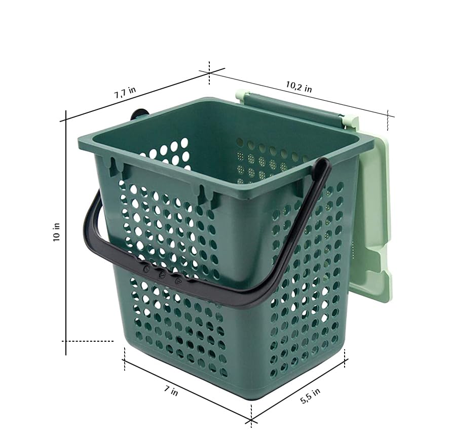 bioMat AirBox Compost Bin for Countertop Kitchen for 2.6 to 3 Gallon Compost Bags