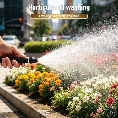 2026 Upgrade Heavy Duty High Pressure Hose Nozzle - Adjustable Booster Home High Pressure Car Wash Water Gun with Booster Nozzle, Portable Water Hose Nozzle Lawn, Garden, and Plant Watering (2pcs)