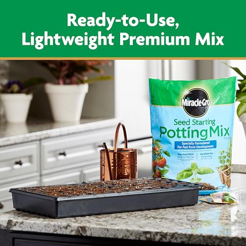 Miracle-Gro Seed Starting Potting Mix, 8 qt. - size: 1 Pack