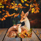 Garden Deer Decor Fall Animal Statue Outdoor Thanksgiving Autumn Decoration