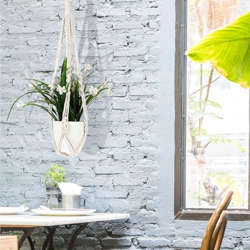 2Pcs 23" Short Macrame Plant Hanger, Short Macrame Plant Hangers