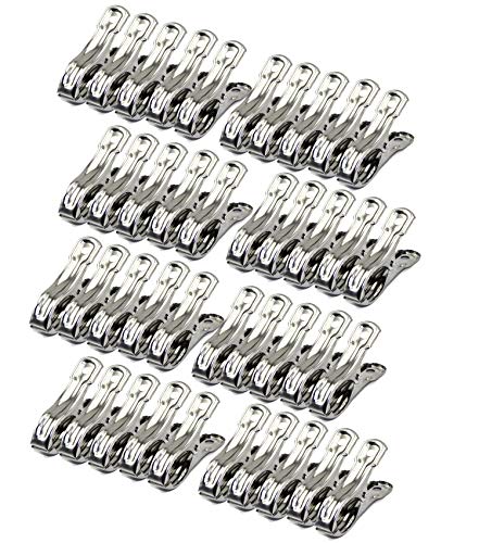 40 PCS Clothes pins, Heavy Duty Industrial Clips,Stainless Steel Clips - color: 2.1 Inch（40 Pack）, size: 2.1 inch