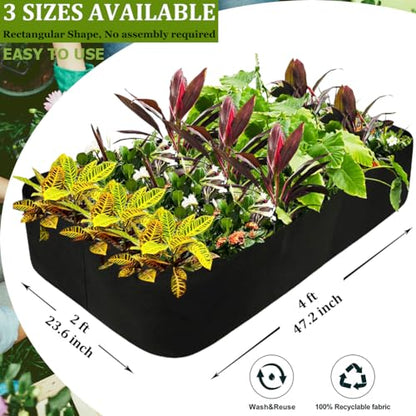 Fabric Raised Garden Bed, 2x4 FT Garden Grow Bags for Vegetables