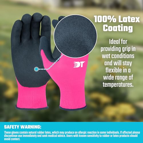DURATECH DT 6 Pairs Garden Gloves Large - size: Large