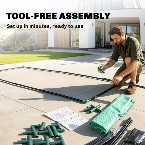 Outsunny 6' x 3' x 5' Portable Walk-in Greenhouse with PE Cover Green - style: PE