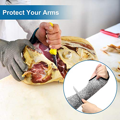 Geyoga 2 Pairs Arm Protection Sleeves Cut Resistant - size: X-Large