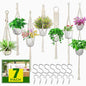 IGaiety Macrame Plant Hangers 7 Pack for Indoor Outdoor Boho Home Decor - size: 7 Pack