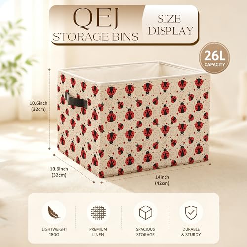 Cute Ladybug Storage Basket Bin - color: Zoon Ladybug yell