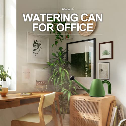 Indoor House Plant Watering Can Small Long Spout Water Pot 2L/67oz (Green) - color: Green