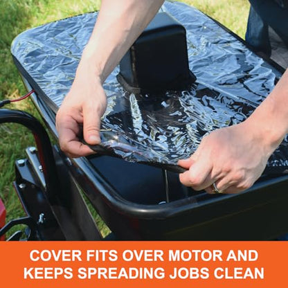 Agri-Fab Zero Turn Mower Electric Spreader, 125 lb Hopper Capacity with 12V Motor and Up to 12 Ft Spread Width