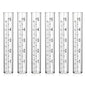 JJUNW 6 Pcs Rain Gauge Replacement Tubes, 5" Clear Plastic Rain Meter Tube