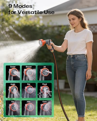 Retractable Garden Hose Reel 1/2"x150ft, 3-Ply Reinforced Heavy Duty Garden Hose Reel, Kink-Free Rewind and Lock at Any Length, Rust Prevention Metal Mount, 180° Swivel Bracket for Lawn & Gardening - color: 150 Ft X 1/2 Inch