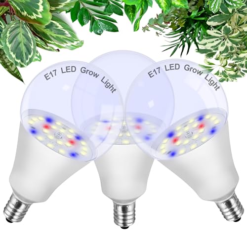 ALIDE Full Spectrum Led Grow Light Bulb for Indoor Plants E17 Intermediate - size: E17