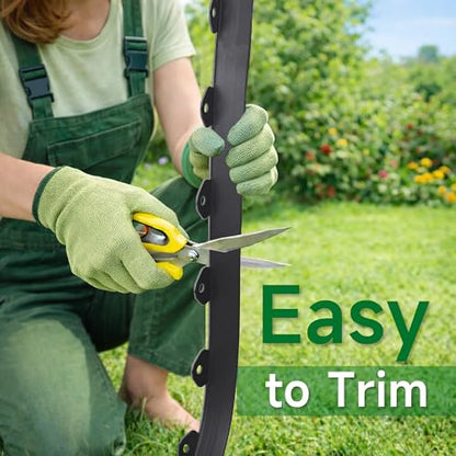Gardzen 1.5" x 100' Landscape Edging Kit - color: Black, size: 1.5IN-100FT