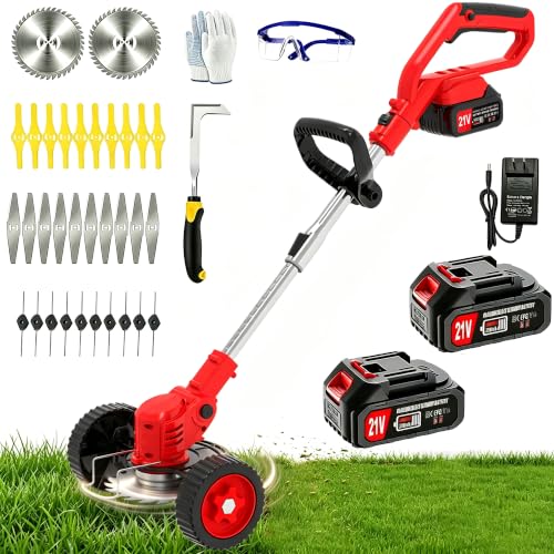 Cordless Weed Wacker Electric Eater Battery Powered 21V