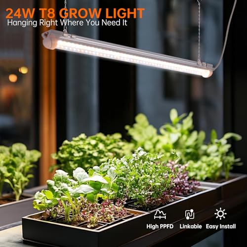 Bstrip 2ft Grow Light for Indoor Plants, 6-Pack Full Spectrum LED Strips - size: 2FT