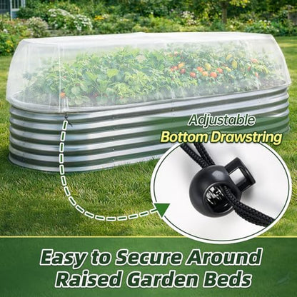 2 Pack Garden Netting for 4 x 2 x 1 FT Raised Beds