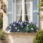 Artificial Flowers, 2-Pack Blue and White Faux Petunias - color: Blue and White - 2
